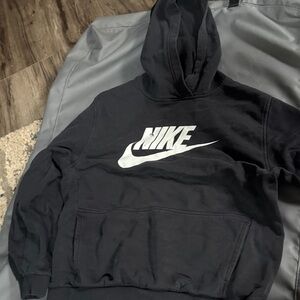Nike Black and White Logo Hoodie
